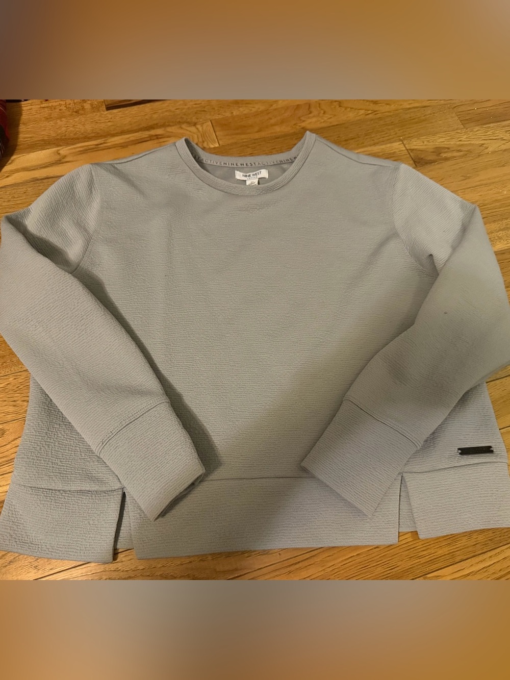Nine West Women's Light Blue Crewneck Sweater